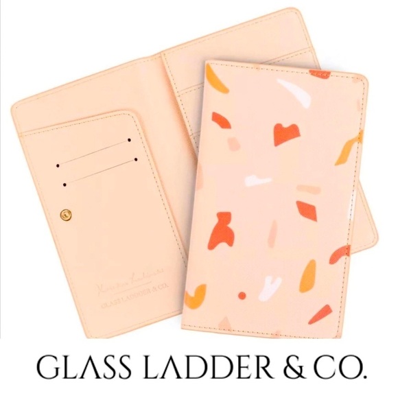 Glass Ladder & Co Handbags - Glass & Ladder Co Terazzo Vegan Travel‎ Wallet, MSRP $48